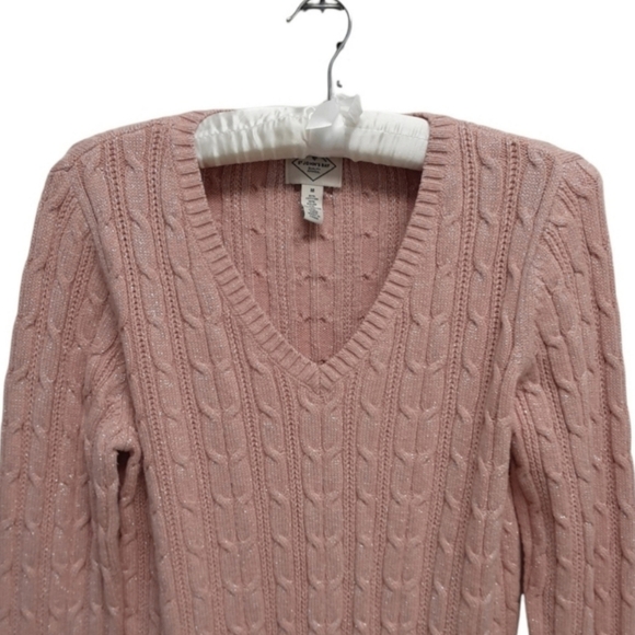 St Johns Bay V Neck Fitted Sweater Womens Medium - Picture 2 of 9